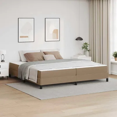 Produktbild von Maison Exclusive - Bettrahmen mit Matratze Cappuccino 200 x 200 cm Stoff