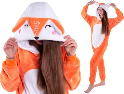 Produktbild von Pyjamas Kigurumi Onesie Fuchs, Größe L