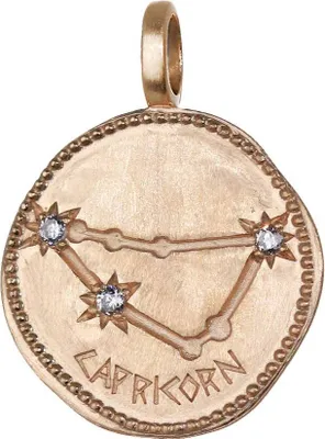 Produktbild von Steinbock Sternzeichen Vergoldet mit Gold 16mm Kettenanhänger Horoskop Zodiak