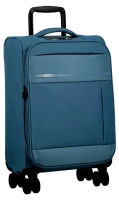 Produktbild von Kabinenkoffer mit 4 Rollen, Monthélys, 55 cm, Blau, erweiterbar