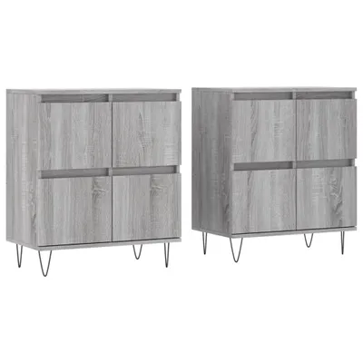 Produktbild von Sideboards 2 Stk. Grau Sonoma Holzwerkstoff