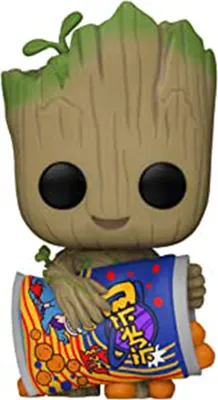 Image de Marvel I Am Groot - Groot avec Cheese Puffs 1196 - Funko Pop  Vinyl Figur