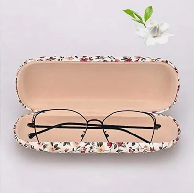 Produktbild von Hartschalen-Brillenetui Damen Floral Tragbar aus Blumenstoff, Mehrfarbig, 16,5 x 6,5 x 3,5 cm