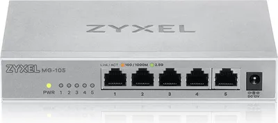 Imagen del producto de Zyxel MG-105: Switch no administrado de 2,5 Gbps MultiGig con 5 puertos