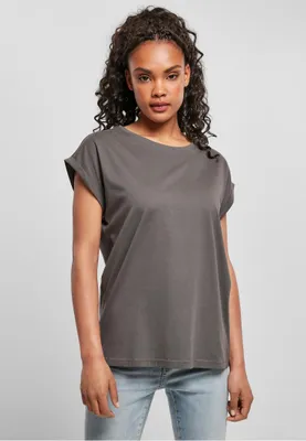 Produktbild von Urban Classics Kurzarm-T-Shirt für Frauen Vlony dunkelgrau XXL