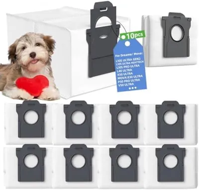 Produktbild von PromoHome® 10 Staubsaugerbeutel geeignet für Dreame L10s Ultra Gen 2, L10s Pro Ultra Heat, X30 / X40 / X50, Matrix10 Ultra, Aqua10 Ultra