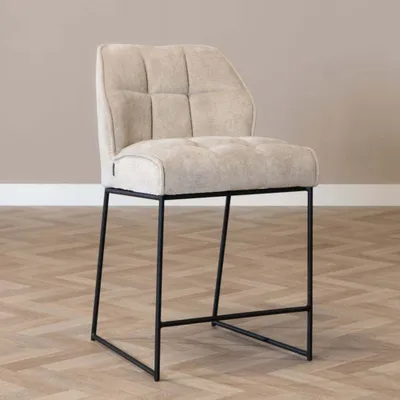 Produktbild von Bronx71 Barhocker Stoff Jelle taupe 70 cm