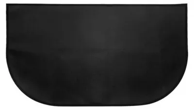 Obrázek produktu pro Ohnivzdorná podložka pod krb, polokruhová, 102x50 cm. Ohnivzdorná podložka pro kamna, sporák, gril. Černá barva