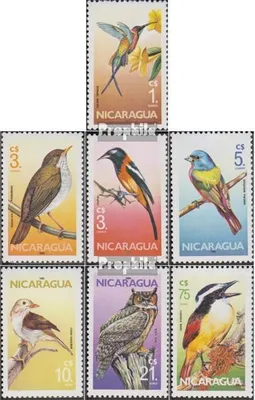 Produktbild von Briefmarken Nicaragua 1986 Mi 2637-2643 (kompl.Ausg.) postfrisch Vögel