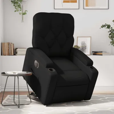 Produktbild von Relaxsessel mit Aufstehhilfe Elektrisch Schwarz Kunstleder 3204786