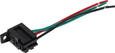 Produktbild von 4 Pins 30A 24V Auto-Relais mit Kabelbaumsteckdosen Wasserdichtes Auto-Relais Schwarz 1 Stück