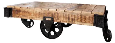 Productafbeelding van Salontafel 110 cm, houten design, moderne woonkamer. NU KOOPEN