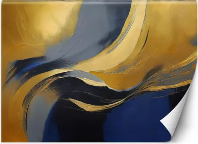 Produktbild von Vlies fototapete Moderne Abstraktion 150x105 cm Feeby Gold inkl. Kleber einfache Montage