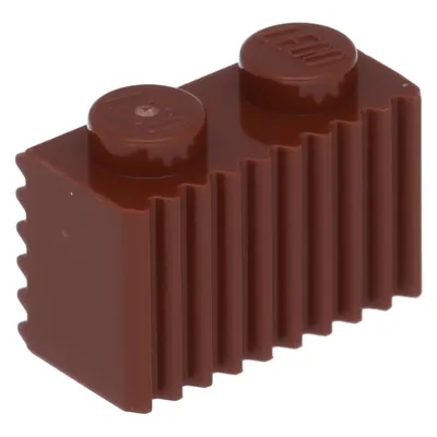 Zdjęcie produktu dla 100x Klocki LEGO 1x2 z rowkami, czerwono-brązowe