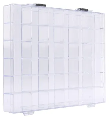 Immagine prodotto di Contenitore organizzativo Vaessen Creative con 36 scomparti, dimensioni 24,8 x 17,8 x 3,2 cm