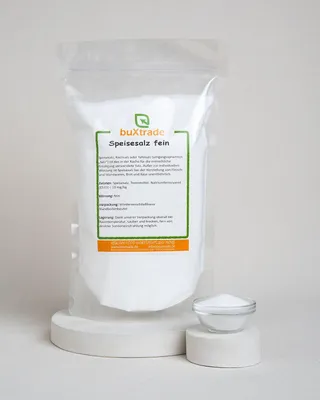 Produktbild von 2 kg Speisesalz | Jodfrei | Siede fein | Kochsalz/Siedesalz | Salz | kochen