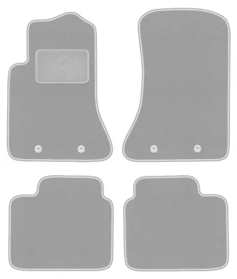 Obrázek produktu pro Velurové autokoberce pro: Opel Omega B 1994-2003 (sedan/kombi) – sada 4 ks, šedé, na míru – Wielganizator OSLO