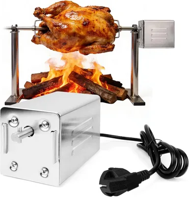 Zdjęcie produktu dla Automatyczny silnik do grilla, przenośna konstrukcja, do 70 kg, idealny do grillowania na świeżym powietrzu