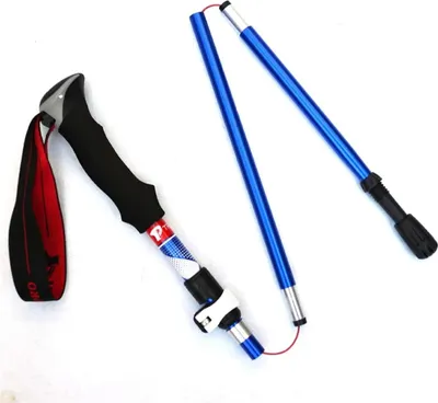 Produktbild von Wanderstöcke Faltbar, höhenverstellbar, angenehmer ergonomischer Handgriff, robuste Aluminiumlegierung