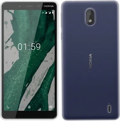 Produktbild von Silikon Hülle Basic kompatibel mit NOKIA 1 PLUS Case TPU Soft Handy Cover Schutz Transparent