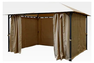 Produktbild von 4 Seitenteile für Pavillon Nizza 3x4m (350x250cm) Seitenwand Sand