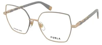 Produktbild von Furla VFU835 Oro rose' c/parti grigio scuro lucido 54/16/140 Damen Brillen