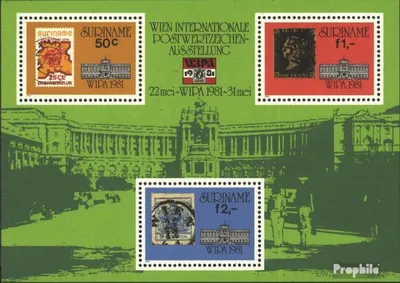 Produktbild von Briefmarken Suriname 1981 Mi Block30 (kompl.Ausg.) postfrisch WIPA