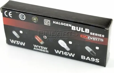 Productafbeelding van Einparts Halogeenlampen, type WY5W, 5W, 12V, met E4 keurmerk, oranje licht