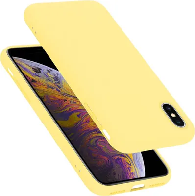 Image de Cadorabo Housse pour Apple iPhone X / XS Housse en jaune Housse pour portable Case Cover TPU Etui