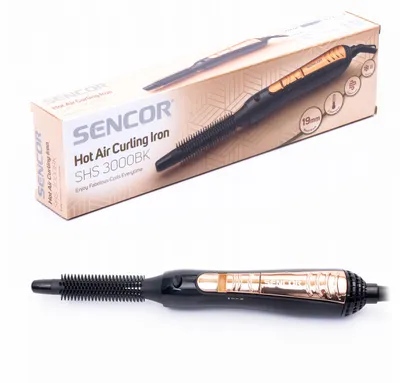 Zdjęcie produktu dla Sencor SHS3000BK – suszarka i lokówka 2 w 1, 400 W, z obrotowym kablem