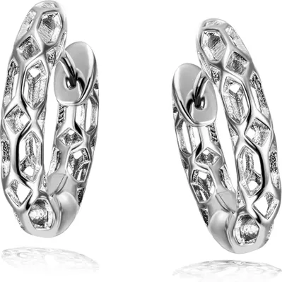 Produktbild von Goldmaid Creolen 925/- Sterling Silber 1,4cm weiß ohne 149210001