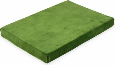 Image de Tapis de jeu en mousse - Vert olive doux et velouté