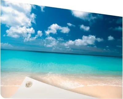 Produktbild von Gartenposter - 120x80 cm - Tropisches Meer und Strand  - Modernes Wandbilder - Meer und Strand