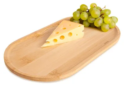 Produktbild von Dekorativer Snackteller aus Bambus, 28 x 15 cm