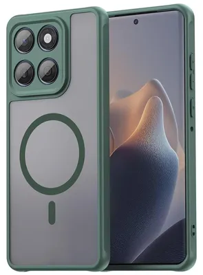 Obrázok produktu pre Magnetické puzdro pre Motorola Edge 60, puzdro Magsafe, ochranné puzdro, odolné proti nárazom, TPU rám, silný magnetický krúžok, zelené