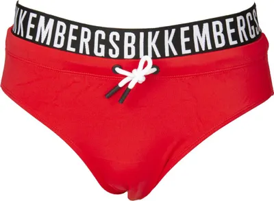 Image de BIKKEMBERGS Slip de bain pour homme, maillot de bain de piscine, cordon de serrage apparent, élastique, référence BKK2MSP02, série : pupino, L, 82 % polyester, 18 % Élasthanne
