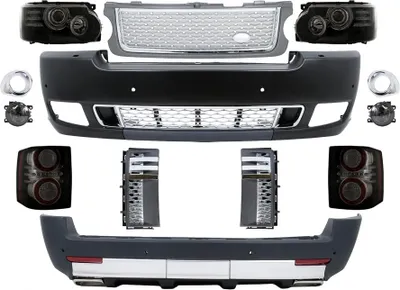 Immagine prodotto di Bodykit per Range Rover Vogue L322 2010-2012 Autobiography Design paraurti luci griglia radiatore.