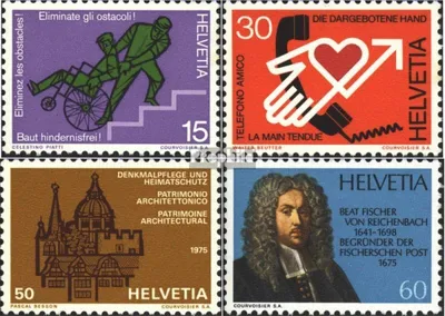 Produktbild von Briefmarken Schweiz 1975 Mi 1058-1061 (kompl.Ausg.) postfrisch Jahresereignisse