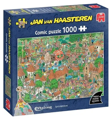 Productafbeelding van Puzzel Jan van Haasteren Efteling Sprookjesbos 1000 st Jumbo Plenty Gifts
