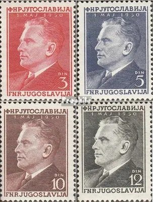 Produktbild von Briefmarken Jugoslawien 1950 Mi 605-608 (kompl.Ausg.) postfrisch Tag der Arbeit