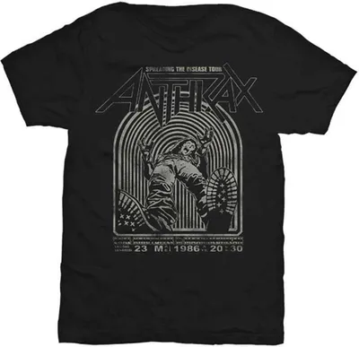 Immagine prodotto di Antrace Tričko Diffusione della malattia Unisex Nero S