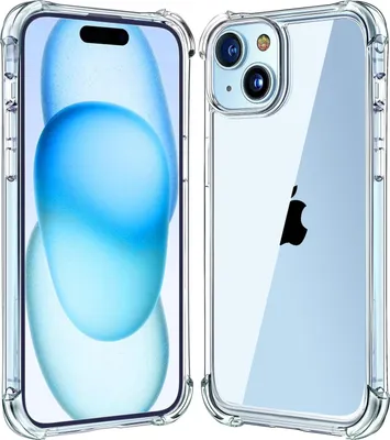 Produktbild von Hülle für Apple iPhone 14 Plus, transparent, verstärkte Silikonrückseite