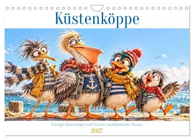 Produktbild von Küstenköppe (Wandkalender 2027 DIN A4 quer), CALVENDO Monatskalender