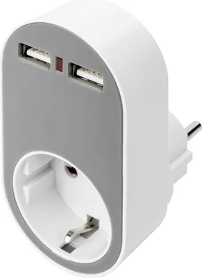 Immagine prodotto di DIGITUS DA-70617 - Alimentatore - AC 250 V - 3680 Watt - Connettori di uscita: 2 - Bianco/grigio