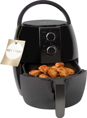 Produktbild von Clatronic® Heißluftfritteuse für Öl- und fettfreie Zubereitung | Airfryer 3,6L | Heissluftfriteuse mit stufenlos regelbarem Thermostat (80°C - 200°C) und Timer | ideal für Fitness | 1350W | FR 3780 H