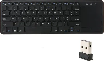 Obrázek produktu pro bezdrátová klávesnice 2,4 G, klávesnice s touchpadem a přijímačem USB