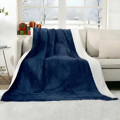Obrázok produktu pre Elektrická deka – vyhrievacia deka – príjemné teplo – 4 stupne teploty – 130x180 cm – tmavomodrá