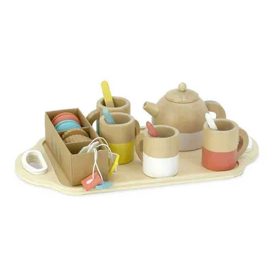 Produktbild von Vilac Holz Teeservice Spielset - 21-teiliges Kinderspielzeug