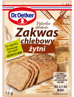 Zdjęcie produktu dla Dr. Oetker Zakwas chlebowy żytni 15 g