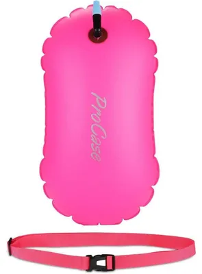 Productafbeelding van Lichtgewicht drijfbak met heupgordel, geschikt voor openwaterzwemmen en triatlon, in de kleur magenta